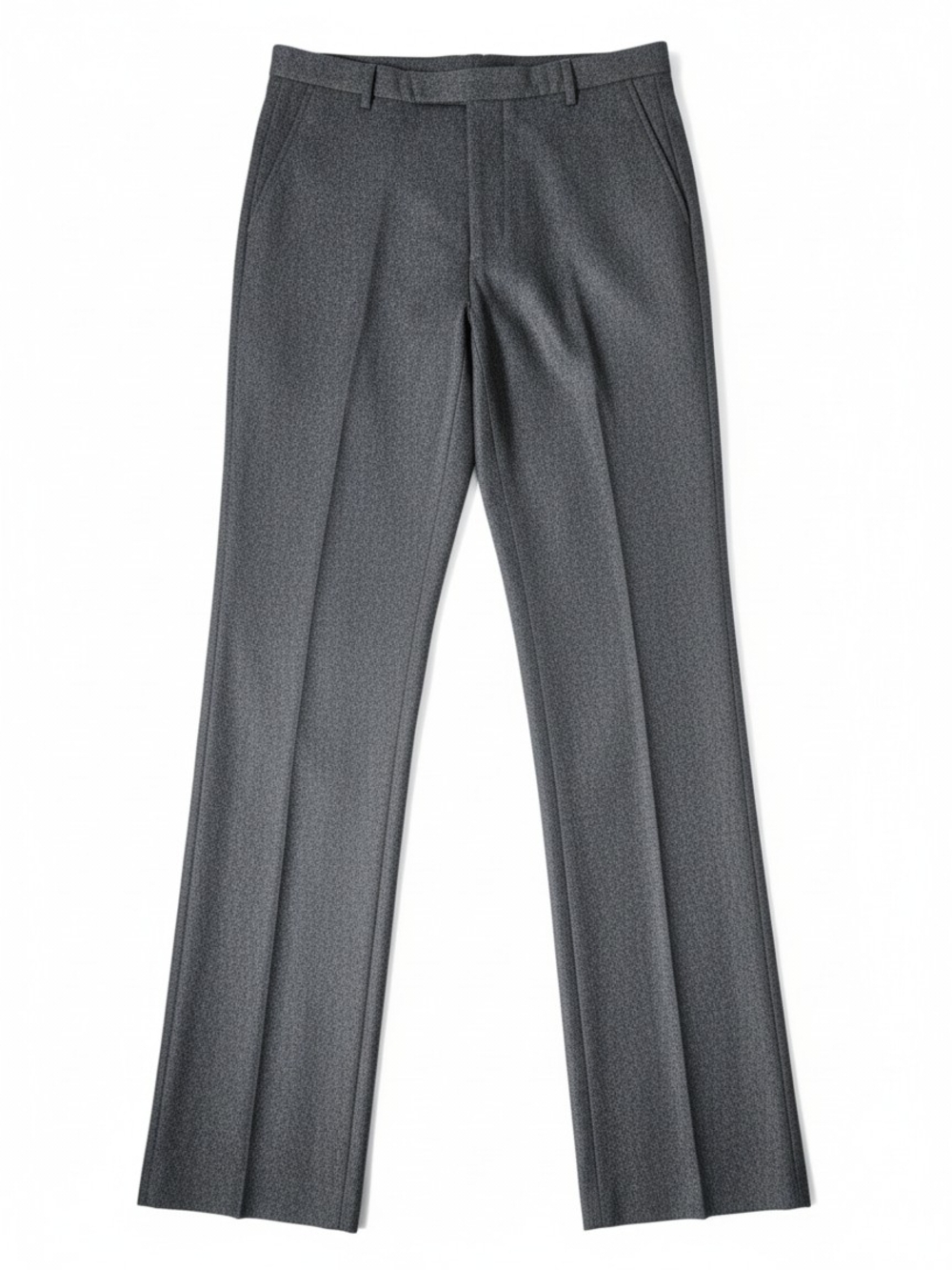 Calvin Klein Charcoal Melange Wool Suit Made in Italy Unfinished Hem 2 Piece 40R - Picture 4 of 15